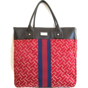 Tommy Hilfiger Large Tommy Tote Handbag, Large Logo, Red - Hand bag - $79.98 