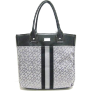 Tommy Hilfiger Large Tommy Tote in Grey / Black (TH HANDBAGS, BAGS, PURSES) - Hand bag - $89.00 