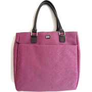 Tommy Hilfiger Large Tote with Patent Leather-like Trims, Pink - Hand bag - $79.98 