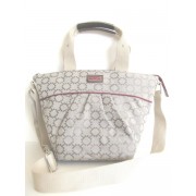 Tommy Hilfiger Logo Convertible Cross Body Handbag Purse, Camel Beige/Burgundy - Hand bag - $79.98 