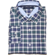 Tommy Hilfiger Men Checkard Logo Shirt Blue/green/white/yellow/red - Košulje - duge - $39.99  ~ 254,04kn