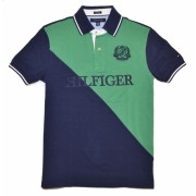 Tommy Hilfiger Men Custom Fit Logo Polo T-Shirt Navy/Green - Košulje - kratke - $49.99  ~ 317,57kn