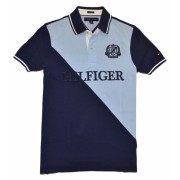 Tommy Hilfiger Men Custom Fit Logo Polo T-Shirt Navy/Light Blue - Košulje - kratke - $49.99  ~ 317,57kn