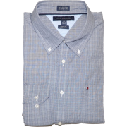 Tommy Hilfiger Men Custom Fit Plaid Long Sleeve Logo Shirt Multi grey/white - Košulje - duge - $44.99  ~ 38.64€