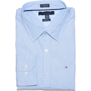 Tommy Hilfiger Men Custom Fit Striped Long Sleeve Shirt White/Blue - Košulje - duge - $39.99  ~ 34.35€