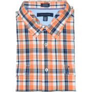 Tommy Hilfiger Men Custom fit Logo Plaid Shirt Orange/navy/white - Košulje - kratke - $37.99  ~ 241,33kn