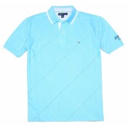 Tommy Hilfiger Men Fashion Logo Polo T-shirt Light Blue - Košulje - kratke - $39.99  ~ 254,04kn