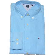 Tommy Hilfiger Men Long Sleeve Logo Oxford Shirt Sky Blue - Košulje - duge - $37.98  ~ 32.62€
