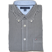 Tommy Hilfiger Men Plaid Short Sleeve Shirt Black/White - Košulje - kratke - $37.99  ~ 241,33kn