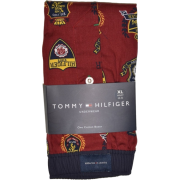 Tommy Hilfiger Men State Logo Full Cut Cotton Boxer Shorts Burgundy/yellow/navy - Underwear - $12.99 