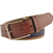 Tommy Hilfiger Men's 08-4811 Canvas Belts Khaki/Brown/Navy - Belt - $29.95 