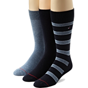 Tommy Hilfiger Men's 3 Pack Multi Stripe Crew Socks Navy/Denim - Donje rublje - $16.00  ~ 13.74€