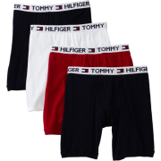 Tommy Hilfiger Men's 4 Pack Boxer Brief Red/Navy/White - Underwear - $34.97 