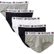 Tommy Hilfiger Men's 5 Pack Brief Grey/Navy - Underwear - $34.97 