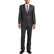 Tommy Hilfiger Men's Birdseye Trim Fit Suit Gray - Suits - $650.00 
