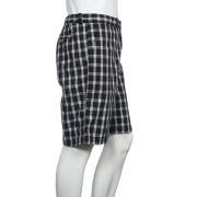 Tommy Hilfiger Men's Black Plaid (Small) Flat Front Walking Shorts Black, gray and white - pantaloncini - $55.60  ~ 47.75€