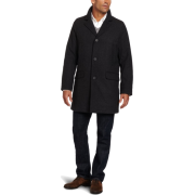 Tommy Hilfiger Men's Fancy Top Coat Charcoal Twill - Jacket - coats - $189.99 