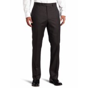 Tommy Hilfiger Men's Flat Front 100% Wool Dress Pant Brown - Pants - $52.60 