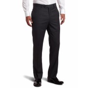Tommy Hilfiger Men's Flat Front Trim Fit 100% Wool Suit Separate Pant Grey slim stripe - Pants - $53.28 