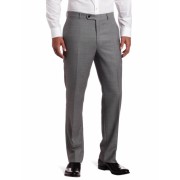 Tommy Hilfiger Men's Flat Front Trim Fit 100% Wool Suit Separate Pant Grey solid - Pants - $53.28 