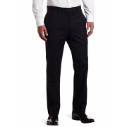 Tommy Hilfiger Men's Flat Front Trim Fit 100% Wool Suit Separate Pant Navy pin stripe - Pants - $53.28 