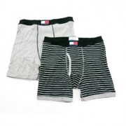 Tommy Hilfiger Men's Jenson Stripes and Solids Boxer Brief Black - Underwear - $14.34 