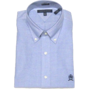 Tommy Hilfiger Men's Long-sleeved Button-down Dress Shirt in Solid Light Blue with Hilfiger Crest (SLIM FIT) - Srajce - dolge - $62.99  ~ 54.10€