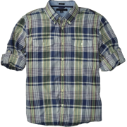 Tommy Hilfiger Men's Martin Slim Fit Plaid Shirt Masters Navy - Košulje - kratke - $34.00  ~ 215,99kn