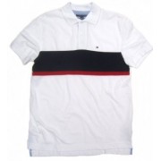 Tommy Hilfiger Men's Middle Stripe Polo Shirt in White, Navy Blue, Red (CLASSIC FIT) - Košulje - kratke - $55.99  ~ 355,68kn