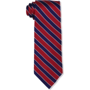 Tommy Hilfiger Men's No Logo Bias Stripe Red - Tie - $64.50 