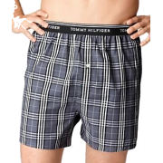 Tommy Hilfiger Men's Plaid Woven Boxer Gray - Underwear - $18.00 