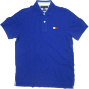 Tommy Hilfiger Men's Polo Shirt With Oversized "Flag" Logo in Blue (SLIM FIT) - Košulje - kratke - $55.00  ~ 349,39kn