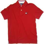 Tommy Hilfiger Men's Polo Shirt With Oversized "Flag" Logo in Red (SLIM FIT) - Košulje - kratke - $55.00  ~ 349,39kn