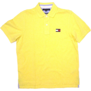 Tommy Hilfiger Men's Polo Shirt With Oversized "Flag" Logo in Yellow (SLIM FIT) - Košulje - kratke - $55.00  ~ 349,39kn