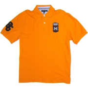 Tommy Hilfiger Men's Polo Shirt in Solid Orange with Hilfiger Crest (CLASSIC FIT) - Košulje - kratke - $59.00  ~ 374,80kn