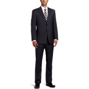 Tommy Hilfiger Men's Slim Stripe Trim Fit Suit Gray - Abiti - $390.00  ~ 334.97€