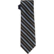 Tommy Hilfiger Men's Spring Semester Stripe Neck Tie Black - Tie - $34.99 