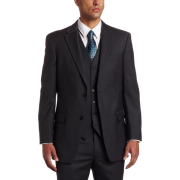 Tommy Hilfiger Men's Two Button Trim Fit 100% Wool Suit Separate Coat Grey slim stripe - Sakkos - $124.70  ~ 107.10€