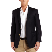 Tommy Hilfiger Men's Two Button Trim Fit Blazer Navy - Jacket - coats - $95.13 