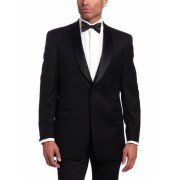 Tommy Hilfiger Men's Two Button Trim Fit Tuxedo Jacket with Shawl Collar Black - Jakne in plašči - $150.89  ~ 129.60€