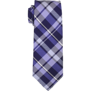 Tommy Hilfiger Men's Two Color Plaid Tie Blue - Tie - $59.50 