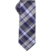 Tommy Hilfiger Men's Two Color Plaid Tie Gray - Tie - $59.50 