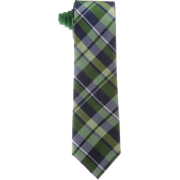 Tommy Hilfiger Men's Two Color Plaid Tie Green - Tie - $59.50 