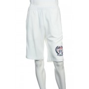 Tommy Hilfiger Men's White Striped Athletic Shorts White with navy and red - Shorts - $35.64 