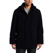 Tommy Hilfiger Men's Wool Plush Stadium Jacket Navy - Jacket - coats - $177.00 