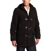 Tommy Hilfiger Men's Wool Plush Toggle Coat Olive - Jacket - coats - $177.00 