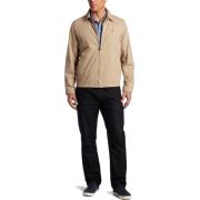 Tommy Hilfiger Men's Zip Front Jacket Khaki - Jacket - coats - $89.99 