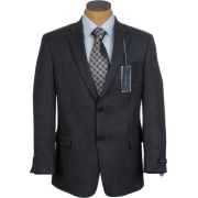 Tommy Hilfiger Mens 2 Button Dark Blue Nailhead Trim Fit Wool Sport Coat Jacket - Jacket - coats - $129.99 