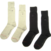 Tommy Hilfiger Mens 4-pack Over-the-calf Dress Socks, Beige / Brown (Fits Mens Shoe Size 7-12) - Underwear - $31.20 