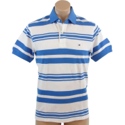 Tommy Hilfiger Mens Classic Fit Short Sleeve Logo Polo Shirt Blue/White - Košulje - kratke - $44.99  ~ 285,80kn